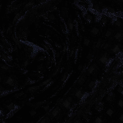 Black Tone-on-Tone Diamond Warp Knit, Polyester, 215 gsm