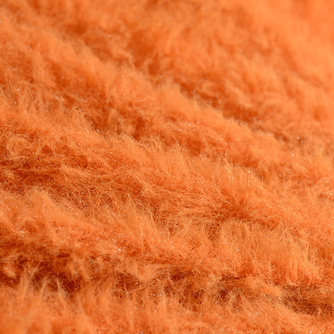 Nylon Acrylic Knit Fabric, 450 gsm, 158 cm — Orange