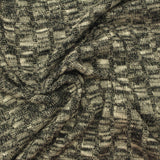 Dark Grey Heather Rib Knit, Poly-Viscose — photo 2