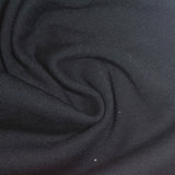 Slub Polyester Viscose Stretch Interlock Knit Fabric, 240 gsm, 160 cm — Black — photo 2