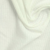 Jacquard Polyester Stretch ITY Knit Fabric, 190 gsm, 160 cm — White — photo 2