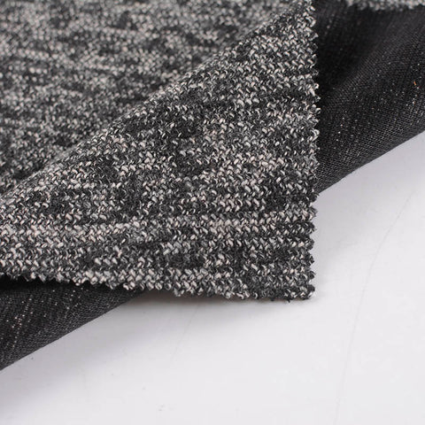 Black Marl Knit, Polyester, 359 gsm