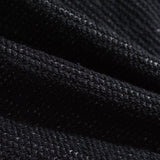 Black Marl Chunky Knit, Poly-Cotton — photo 2
