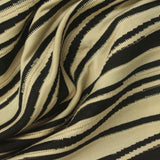 Black Zebra Jersey Knit, Polyester — photo 2
