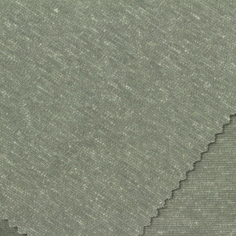 Green Marl Ponte Knit, Poly-Linen