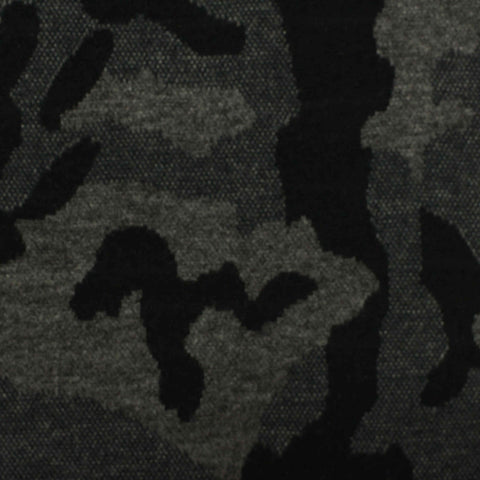 Dark Grey Camo Jacquard, Viscose-Poly