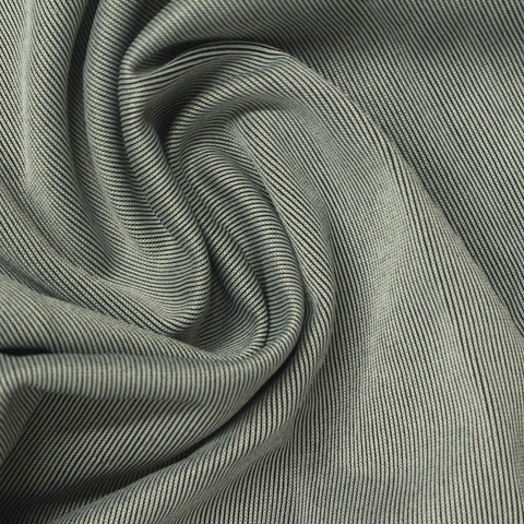 Dark Grey Stripe Rib Knit, Polyester