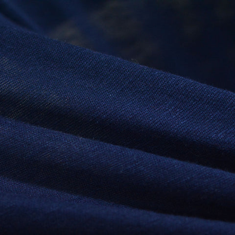 Dark Navy Heather Jersey Knit, Polyester