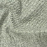 Grey Heathered-Marl Rib Knit, Cotton-Spandex — photo 2