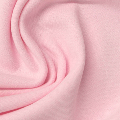 Brushed Cotton Polyester French Terry Fabric, 285 gsm, 180 cm — Pink