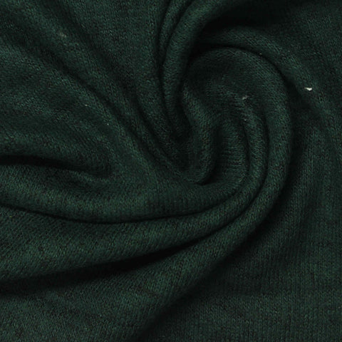 Dark Green Marl Chunky Knit, Viscose-Poly, 216 gsm
