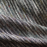 Grey Vertical-Stripe French Terry, Viscose — photo 2