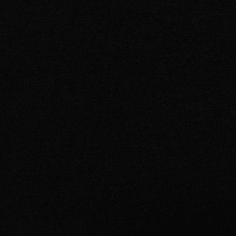 Chunky Knit Fabric, 208 gsm, 160 cm — Black