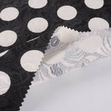 White Polka-Dot Jacquard, Cotton-Poly — photo 2