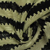 Black Horizontal-Stripe Jacquard, Cotton-Poly — photo 2