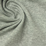 Light Grey Marl Rib Knit, Cotton — photo 2