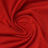 Polyester Cotton Stretch Jersey Knit Fabric, 200 gsm, 185 cm — Red — photo 2