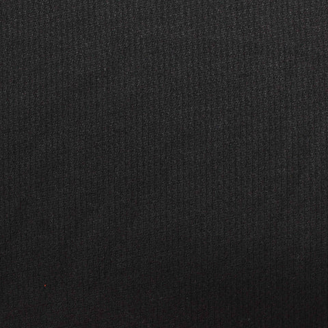 Polyester Stretch Interlock Knit Fabric, 263 gsm, 160 cm — Black