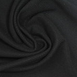 Polyester Stretch Knit Fabric, 210 gsm, 160 cm — Black — photo 2