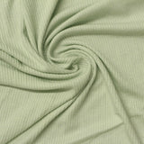 Viscose Stretch Rib Knit Fabric, 175 gsm — Green — photo 2