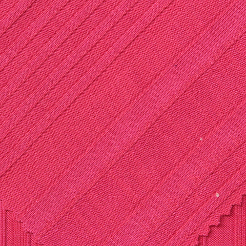Viscose Polyester Stretch Rib Knit Fabric, 260 gsm, 165 cm — Pink