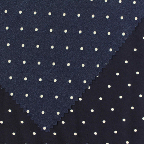 White Dots Woven, Polyester, 109 gsm