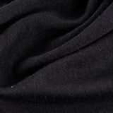 Jacquard Polyester Stretch Knit Fabric, 240 gsm, 170 cm — Black — photo 2