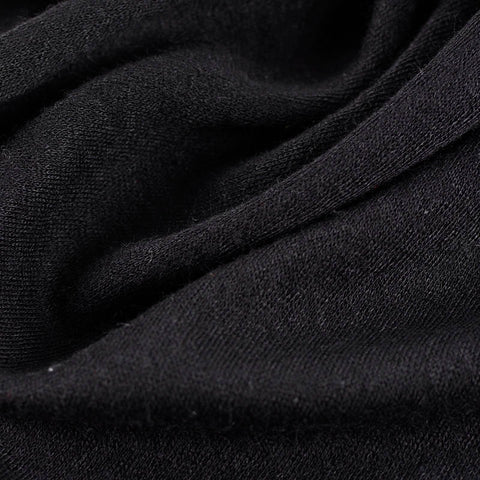 Jacquard Polyester Stretch Knit Fabric, 240 gsm, 170 cm — Black
