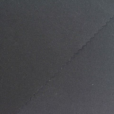 Polyester Stretch Scuba Knit Fabric, 260 gsm, 160 cm — Black
