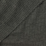 Light Grey Vertical-Stripe Rib Knit, Poly-Viscose — photo 2