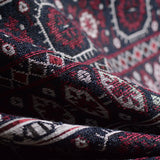Dark Blue Floral Jacquard, Polyester — photo 2