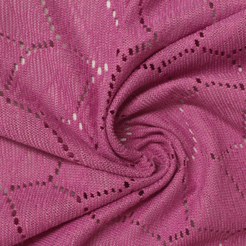 White Argyle Lace, Polyester
