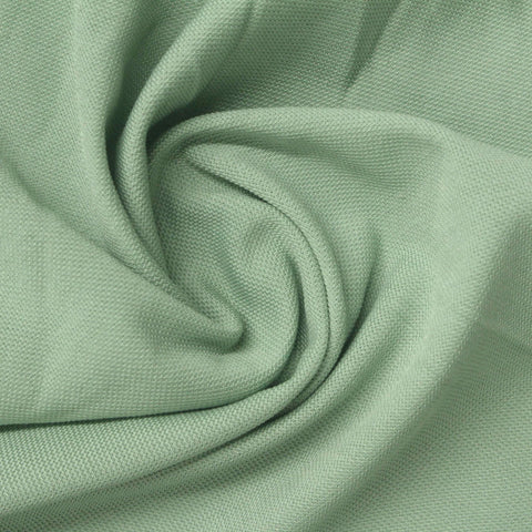 Polyester Cotton Piqué Knit Fabric, 160 gsm, 185 cm — Green