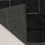 Dark Grey Plaid Jacquard, Viscose-Poly — photo 2