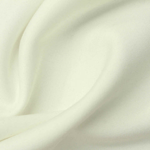 Polyester Viscose Stretch Scuba Knit Fabric, 300 gsm, 170 cm — Beige