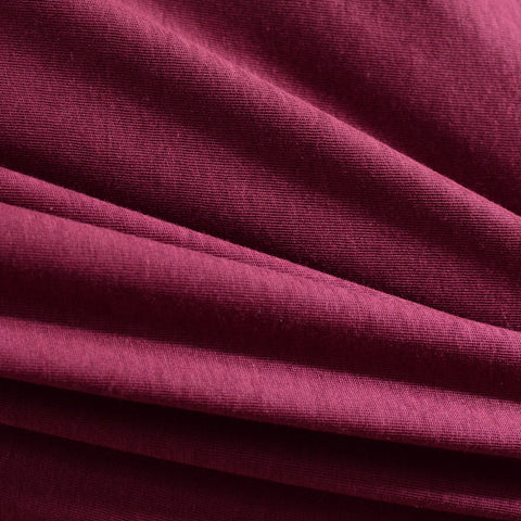 Cotton Stretch Jersey Knit Fabric, 138 gsm, 175 cm — Purple