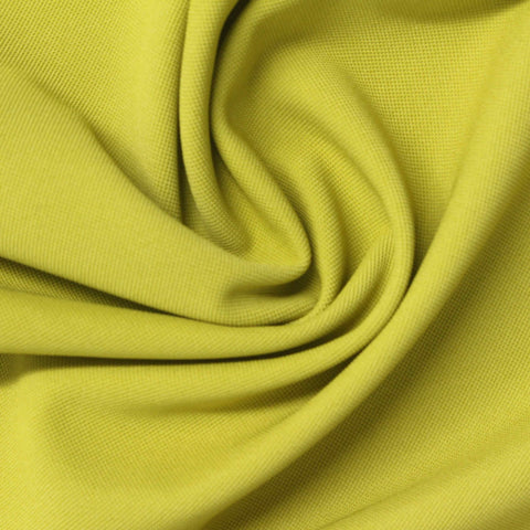 Polyester Stretch Piqué Knit Fabric, 260 gsm, 160 cm — Yellow