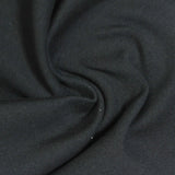 Brushed Cotton Nylon Stretch Ponte Knit Fabric, 330 gsm, 143 cm — Black — photo 2