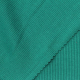 Polyester Stretch Rib Knit Fabric, 270 gsm, 124 cm — Green — photo 2