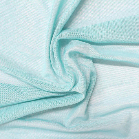 Polyester Stretch Mesh Fabric, 88 gsm, 174 cm — Blue