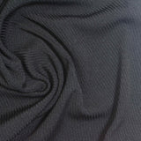 Polyester Stretch Rib Knit Fabric, 280 gsm, 130 cm — Grey — photo 2