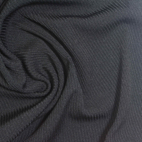 Black Rib Knit, Polyester