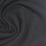 Cotton Polyester French Terry Fabric, 290 gsm, 185 cm — Black — photo 2