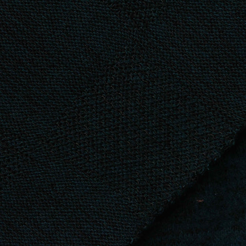 Viscose Polyester Stretch Chunky Knit Fabric, 217 gsm — Navy