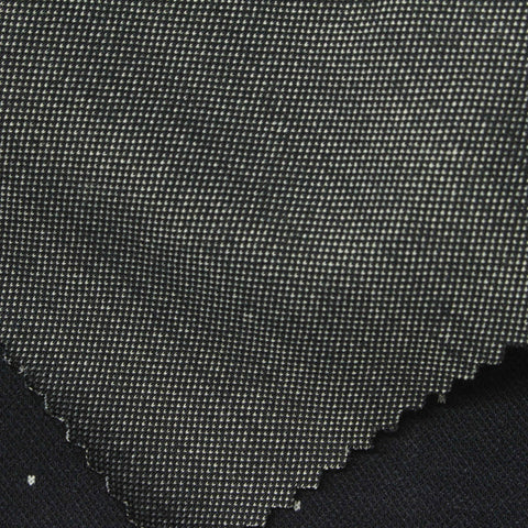 White Dots Interlock Knit, Viscose-Poly