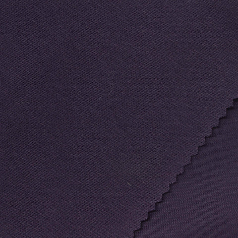 Dark Purple Rib Knit, Cotton