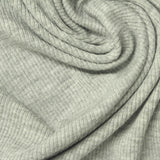 Viscose Stretch Rib Knit Fabric, 270 gsm, 120 cm — Grey — photo 2