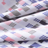 Pink Grid Woven, Viscose — photo 2