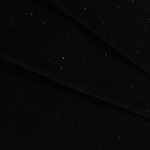 100% Polyester Velvet Fabric, 200 gsm, 150 cm — Black