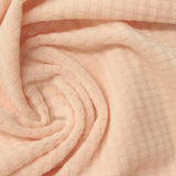Peach Tone-on-Tone Square Warp Knit, Polyester — photo 2
